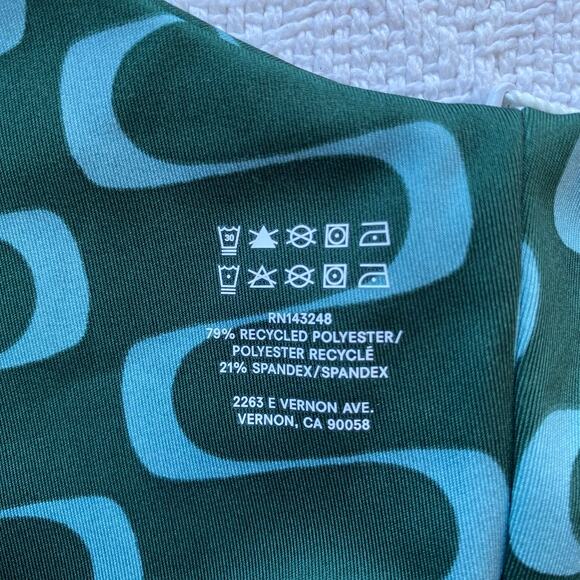 Reformation Liv EcoMove Cutout Jumpsuit Venture Green Mod Tank Short Romper NWT - Picture 10 of 14